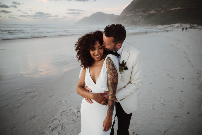 Cape Town wedding photographer captures couple at Cape Point Vineyards vineyards